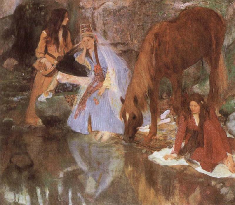 Edgar Degas Mlle Eugenie Fiocre in the Ballet Norge oil painting art